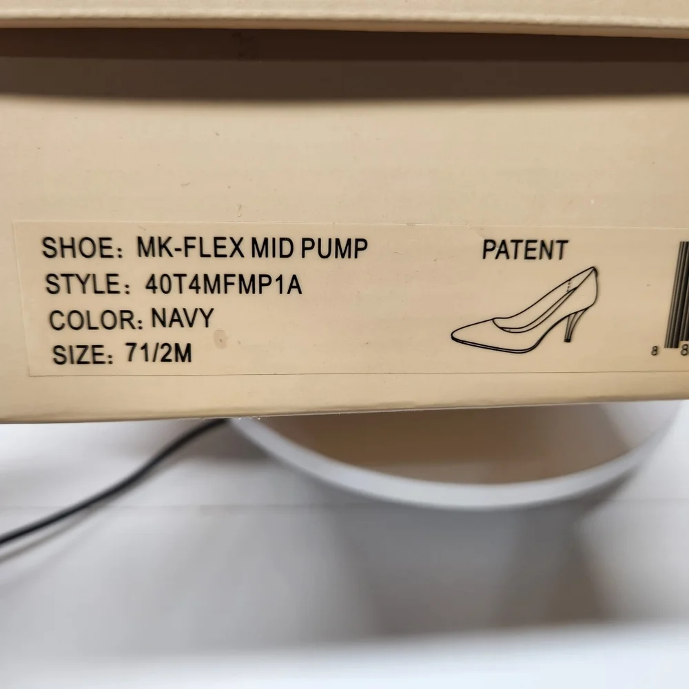 Michael kors flex mid pump Navy color patent Leather - Picture 7 of 11